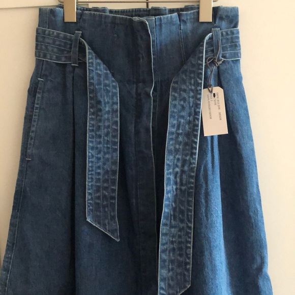 Steven  Alan Denim Skirt with belt - Picture 9 of 10